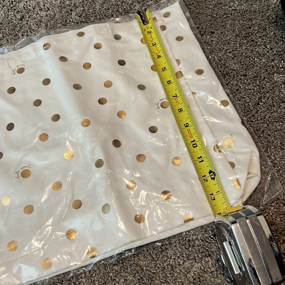 NWT kate spade gold dot with script book tote - Picture 4 of 6